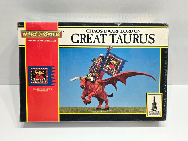 WHFB - Chaos Dwarf Lord on Great Taurus