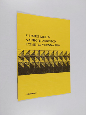 Suomen kielen nauhoitearkiston toiminta vuonna 1980