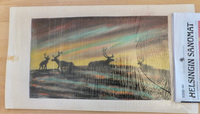 VANHA PastelliMaalaus Jorma Hietala 1964 KOMEA