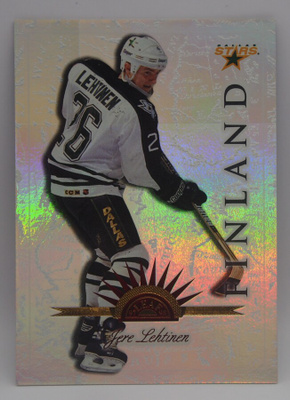 1997-98 Leaf international stars Jere Lehtinen /250