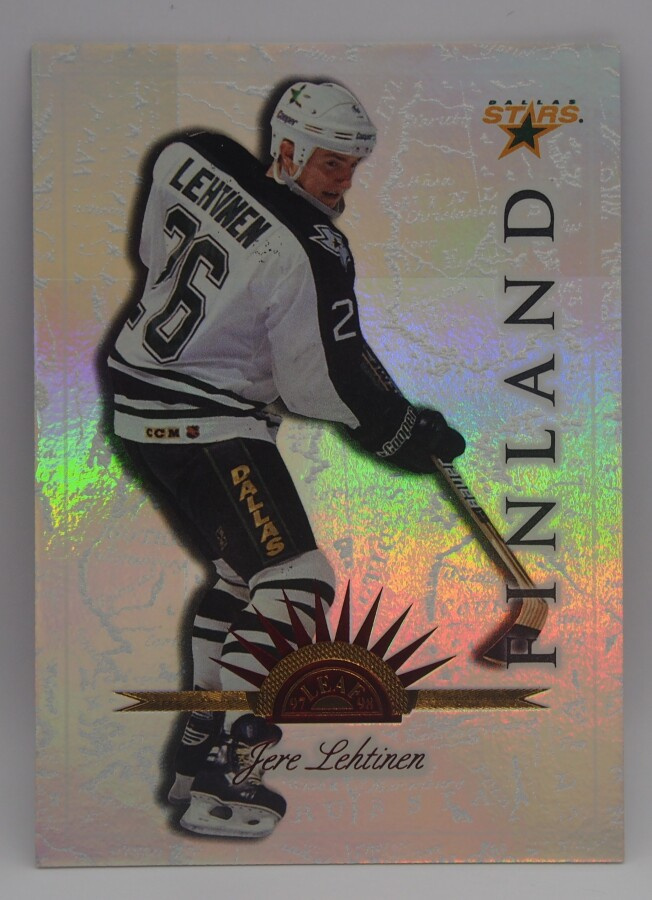 1997-98 Leaf international stars Jere Lehtinen /250