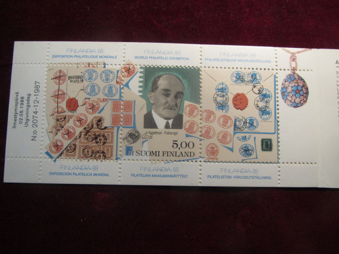FINLANDIA 88. Postimerkkivihko. 1988
