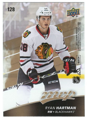 17-18 Upper Deck MVP Puzzle Back #128 Ryan Hartman