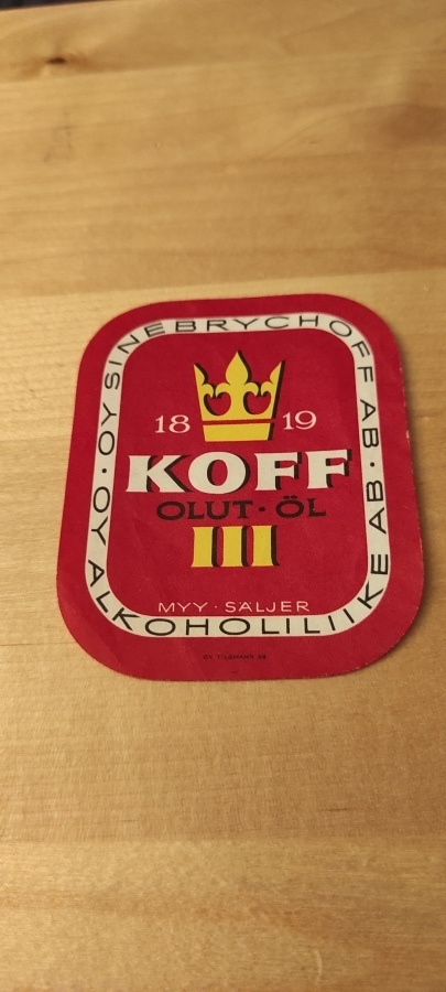 Koff 3 etiketti