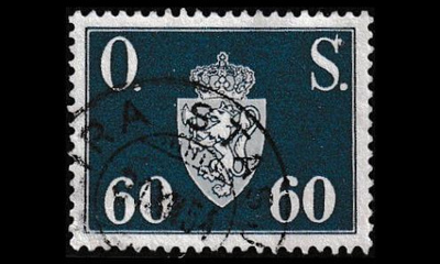 Norja 66 o Virkamerkki 60 öre (1951)