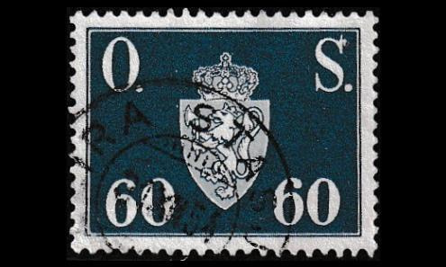 Norja 66 o Virkamerkki 60 öre (1951)
