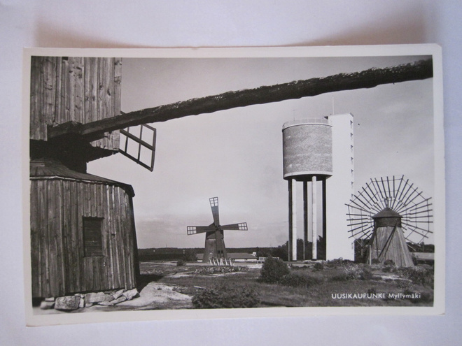 VANHA Postikortti Uusikaupunki 1950-luku Alkup.Mallikappale