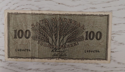 100 markkaa 1955