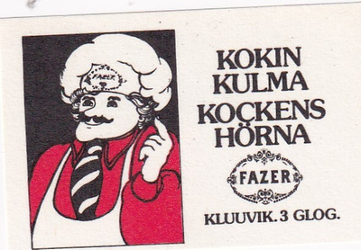 Kokin Kulma, Kluuvik. 3 glog, Fazer  .s43
