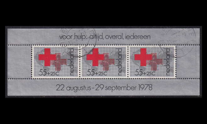 Alankomaat 1125BL18o ** Punainen Risti (1978)