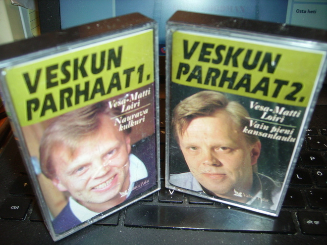 C-kasetti  : Vesa-Matti Loiri : PARHAAT 1-2 (sis. postikulu)
