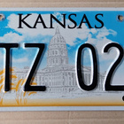 KANSAS USA REKISTERIKILPI verotarra - pikkukuva 1