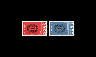 DDR 1054-5 ** 1. kansainvälinen työläisjärjestö 100v (1