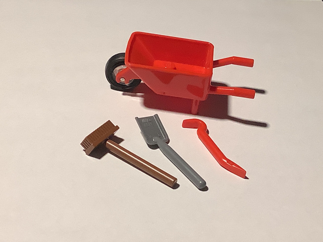 Lego Friends kottikärryt ja välineitä