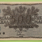 TÄHTI 500 mk 1955 nro A0010413** Kunto 3-4, rissi 3 mm - pikkukuva 1