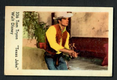 Keräilykuva - Tom Tryon "Texas John" 336 Walt Disney