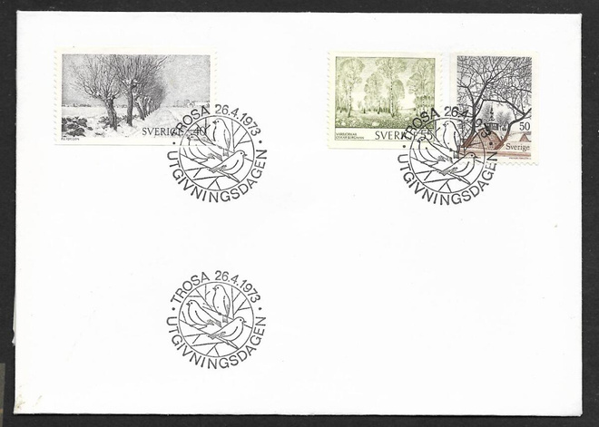 Ruotsi - Naturmotiv FDC 1973 (Fac. 818-820)