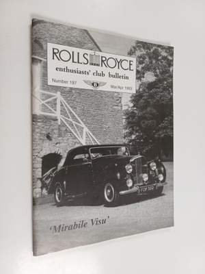 Rolls-Royce enthusiasts' club bulletin : Mar/Apr 1993