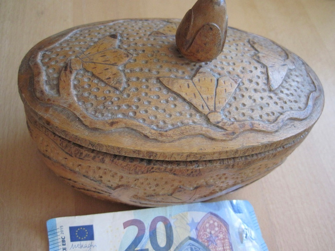 VANHA Puhdetyö Rasia Kannas 1943 Puuta
