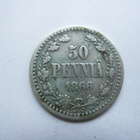 50 penniä 1866 hopeaa - pikkukuva 1