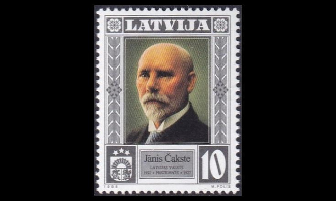 Latvia 489 ** Presidentti J?nis ?akste (1998)