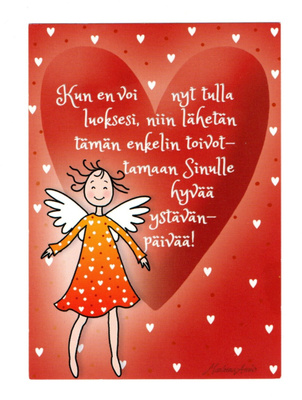 °~ENKELI YSTÄVÄNPÄIVÄKSI...~° - KORTTI / Marleena Ansio