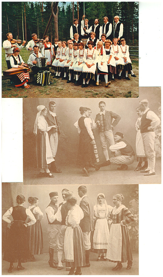 Kansantanssijoita, kolme korttia