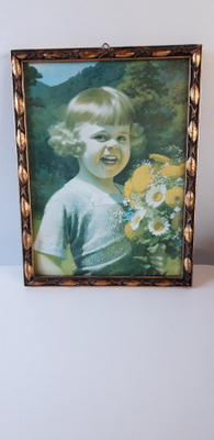 Sievä vanha painokuva taulu n. 25,5 x19,5 cm, 1930-40 luku