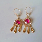 Korvakorut 4cm Kulta 14K - pikkukuva 2