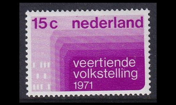 Alankomaat 957 ** Väestönlaskenta (1971)
