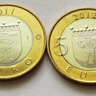 Suomi 5 eur, maakuntaraha+maakuntien rakenn. Lappi, unc - pikkukuva 3