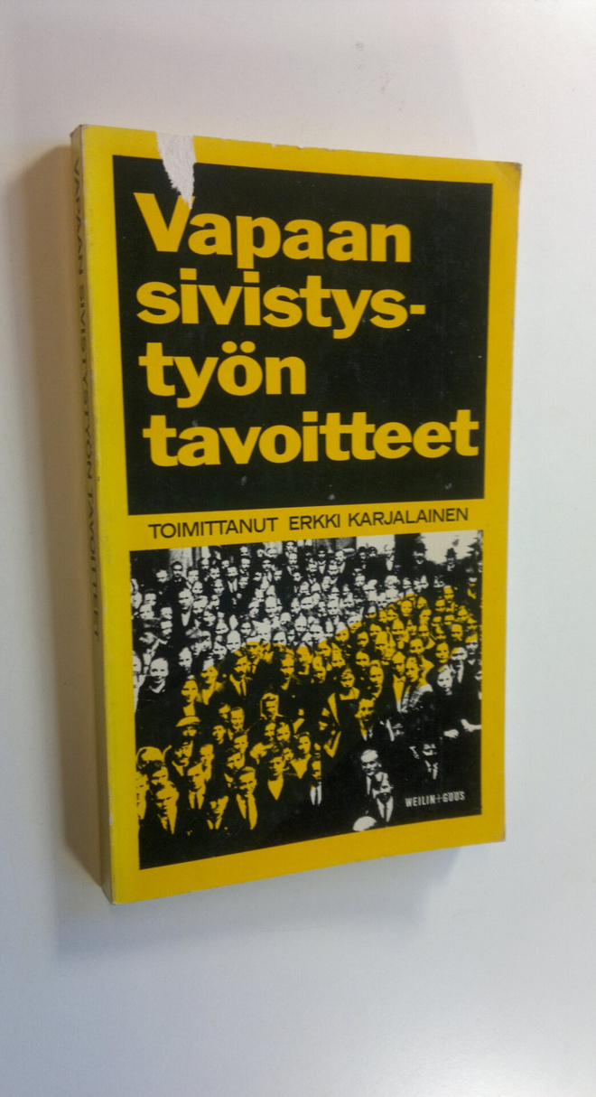 Erkki (Toim.) Karjalainen : Vapaan sivistystyön tavoitteet