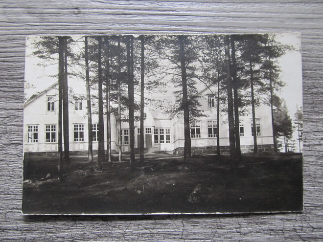 SÄKKIJÄRVI.....Yhteiskoulu, vanha kuva / kortti.