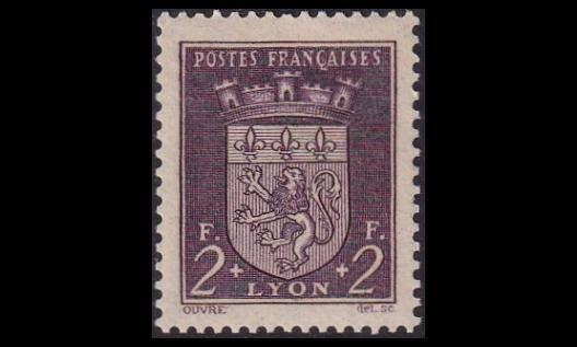Ranska 545 ** Vaakuna Lyon (1941)