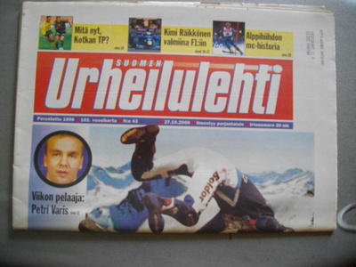 Suomen Urheilulehti Nro 43/2001 (29.12)