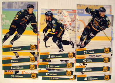 Cardset 2016-17 Ilves 25-36 teamset