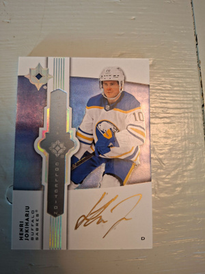 2021-22 Ultimate Emblems Autographs #UEHJ Henri Jokiharju