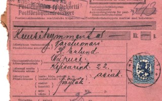POSTIENNAKKOK.JÄÄSKI-VIIPURI