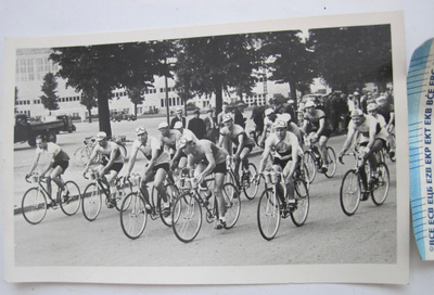 VANHA Valokuva Helsinki Polkupyörä Ajot n. 1930-l