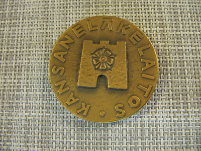 Kansaneläkelaitos mitali 1966 /Matti ja Markus Visanti.