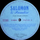 SALOMON & PARADISE ~ s/t ~ LP sings Elvis - pikkukuva 3