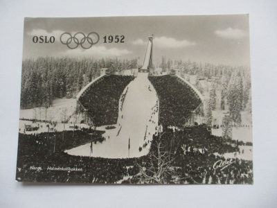 1952 Oslo olympiakortti np
