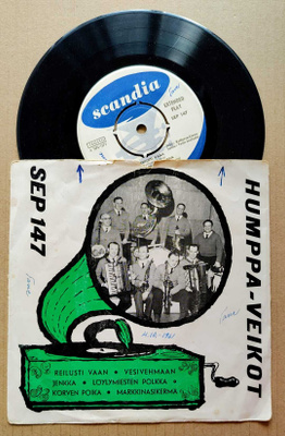 HUMPPA-VEIKOT: Scandia 7” EP 1961 +KK – SEP 147, T. Joutsela