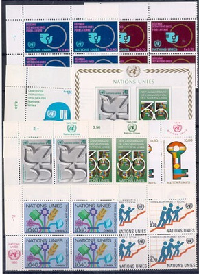 YK Geneve 1980 Mi 88-95 nelilöt ++