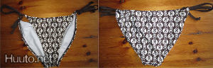 Swimwear - Pääkalloja - Bikinin alaosa Koko: S (M)
