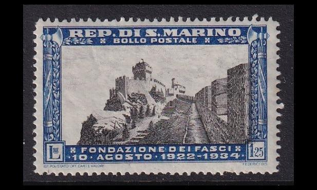 San Marino 214 ** Fasisti-puolue 12v 1.25L (1935)