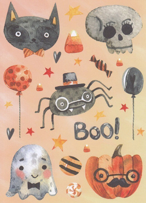Penpaling Paula: Halloween (postikortti)