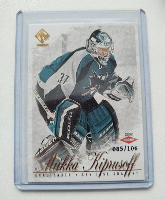 2002 Pacific Private Stock Miikka Kiprusoff #109 85/106
