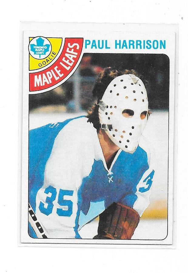 1978-79 Topps #123 Paul Harrison Toronto Maple Leafs MV