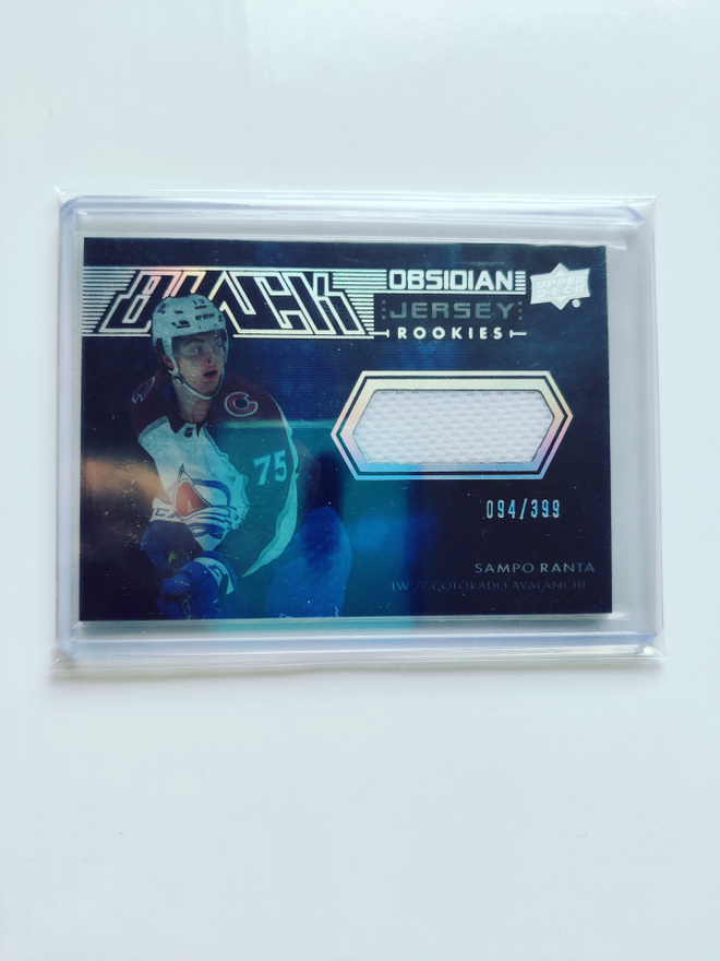 Sampo Ranta 21-22 UD Black Obsidian Rookies Jersey /399